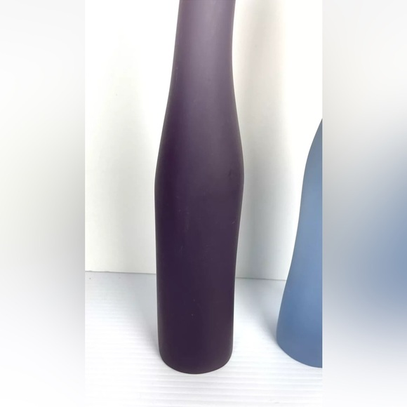 RARE Vintage MARTHA STURDY Canada Resin vases 15.5”H art Pieces Blue And Purple - Picture 2 of 16